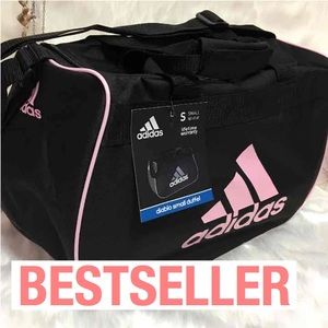 ADIDAS Duffel Black/ Gala Pink Women's Duffel Bag